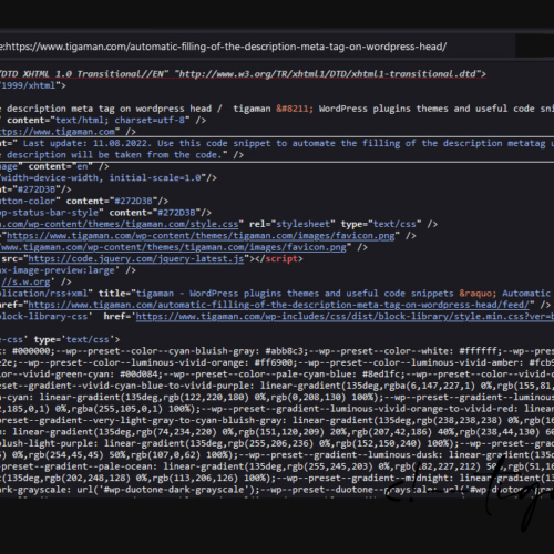Automatikus Description Meta Tag Kitöltés A Wordpress Fejlécben