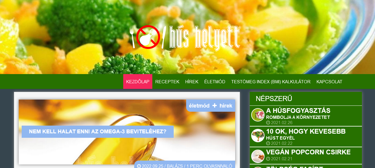Hús helyett
