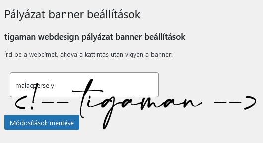 Pályázat Banner Elhelyezése ízlésesen – WordPress Plugin